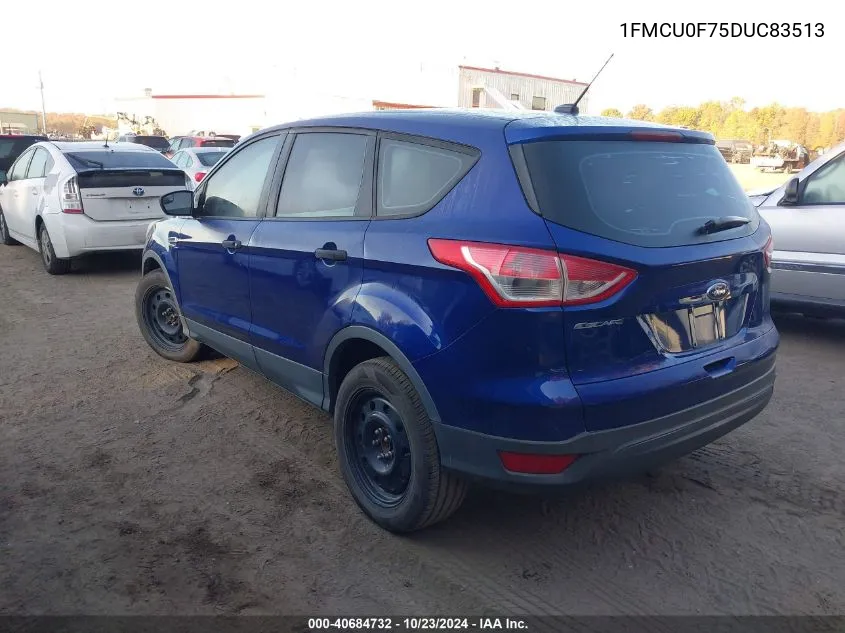 2013 Ford Escape S VIN: 1FMCU0F75DUC83513 Lot: 40684732