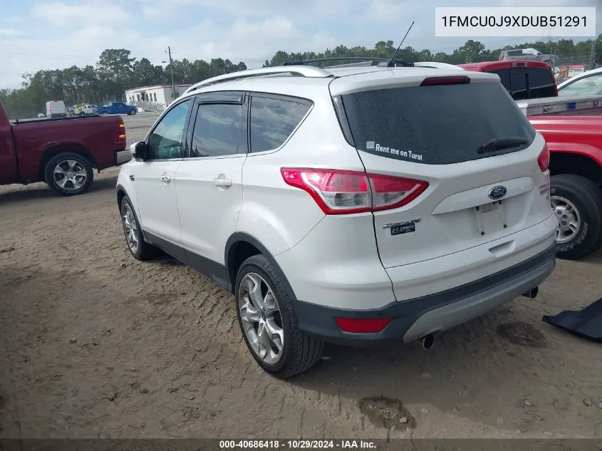 2013 Ford Escape Titanium VIN: 1FMCU0J9XDUB51291 Lot: 40686418