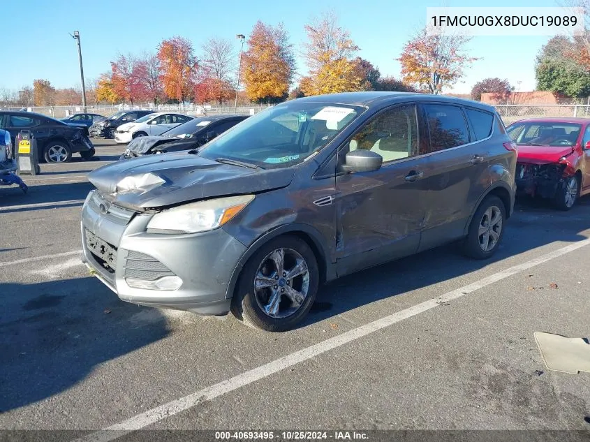 2013 Ford Escape Se VIN: 1FMCU0GX8DUC19089 Lot: 40693495