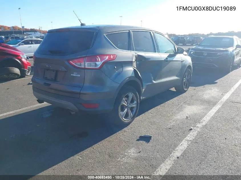 2013 Ford Escape Se VIN: 1FMCU0GX8DUC19089 Lot: 40693495