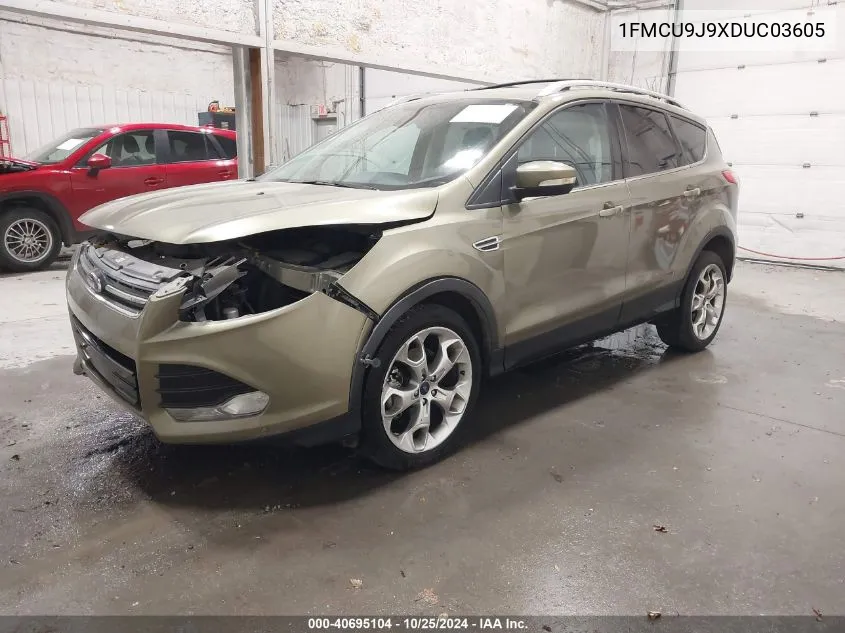 2013 Ford Escape Titanium VIN: 1FMCU9J9XDUC03605 Lot: 40695104