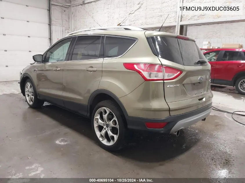 2013 Ford Escape Titanium VIN: 1FMCU9J9XDUC03605 Lot: 40695104