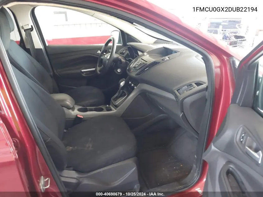 1FMCU0GX2DUB22194 2013 Ford Escape Se