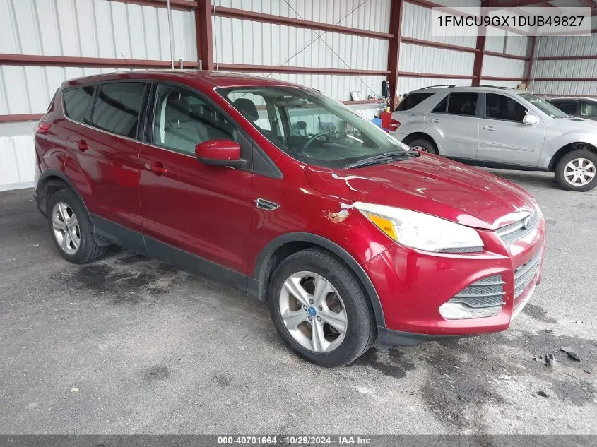 2013 Ford Escape Se VIN: 1FMCU9GX1DUB49827 Lot: 40701664