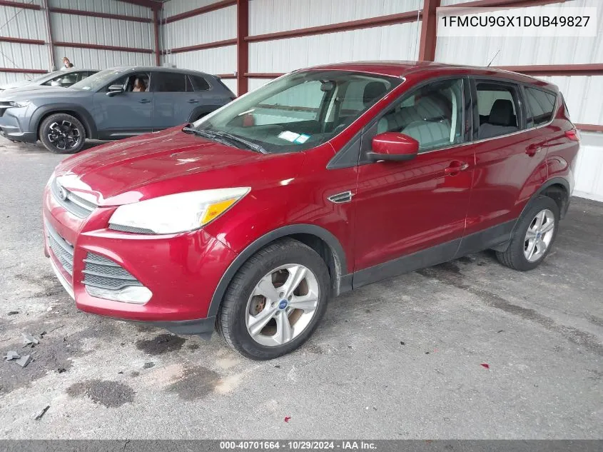 2013 Ford Escape Se VIN: 1FMCU9GX1DUB49827 Lot: 40701664