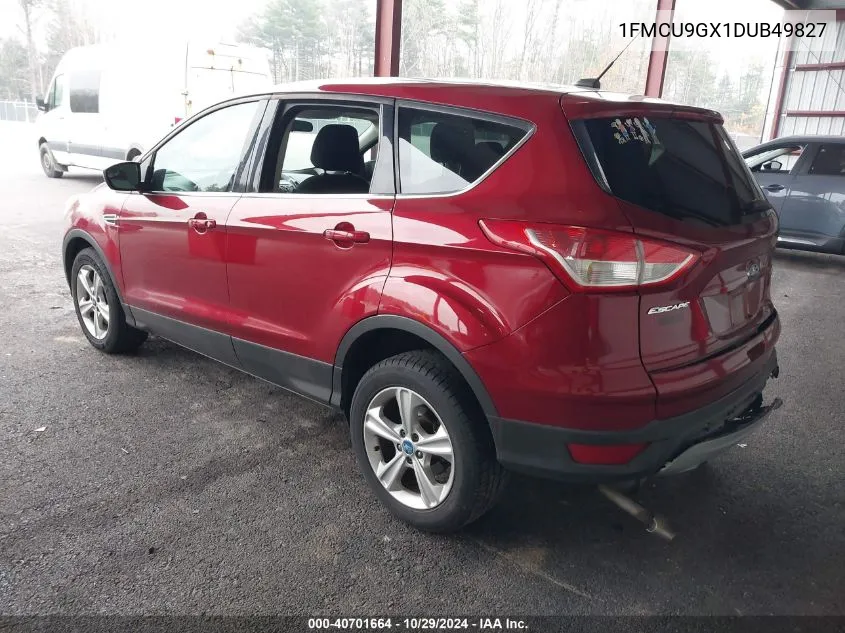 2013 Ford Escape Se VIN: 1FMCU9GX1DUB49827 Lot: 40701664