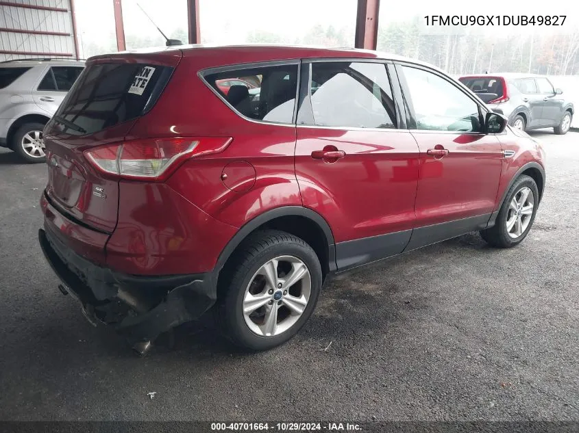 2013 Ford Escape Se VIN: 1FMCU9GX1DUB49827 Lot: 40701664