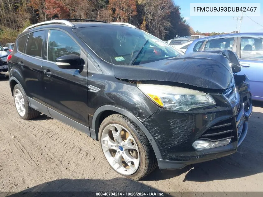 2013 Ford Escape Titanium VIN: 1FMCU9J93DUB42467 Lot: 40704214