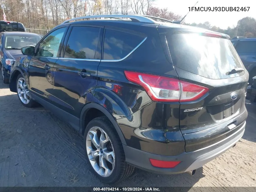 2013 Ford Escape Titanium VIN: 1FMCU9J93DUB42467 Lot: 40704214