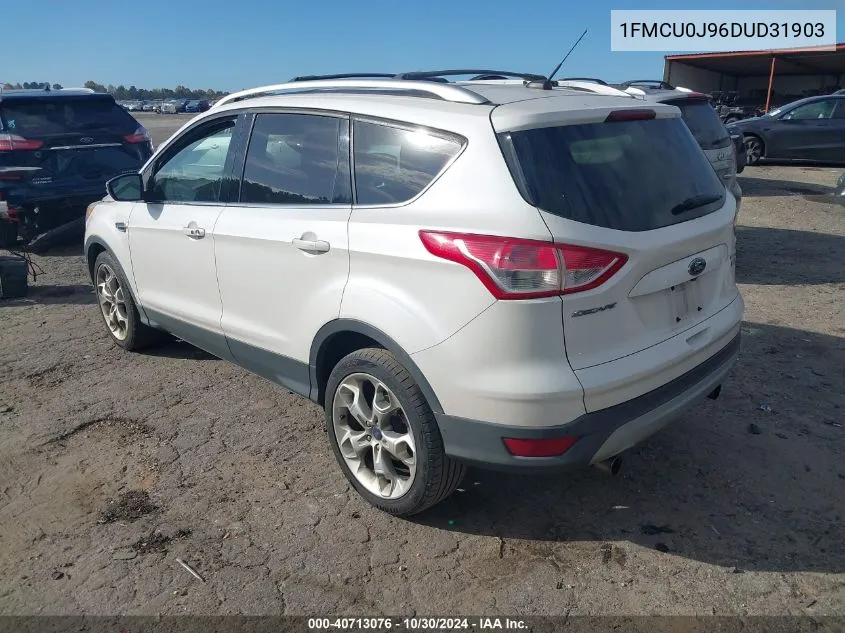 2013 Ford Escape Titanium VIN: 1FMCU0J96DUD31903 Lot: 40713076