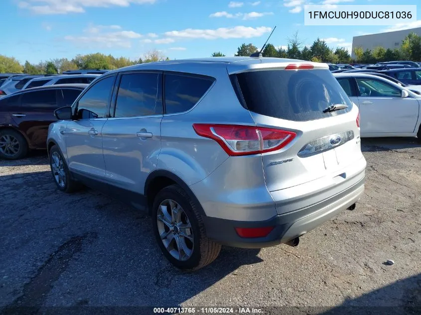 2013 Ford Escape Sel VIN: 1FMCU0H90DUC81036 Lot: 40713765