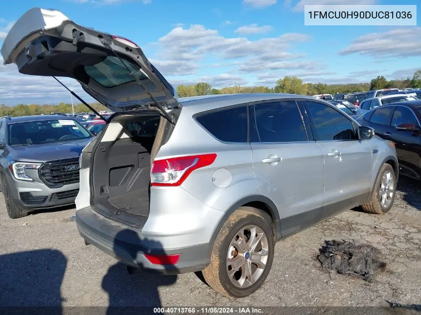 2013 Ford Escape Sel VIN: 1FMCU0H90DUC81036 Lot: 40713765