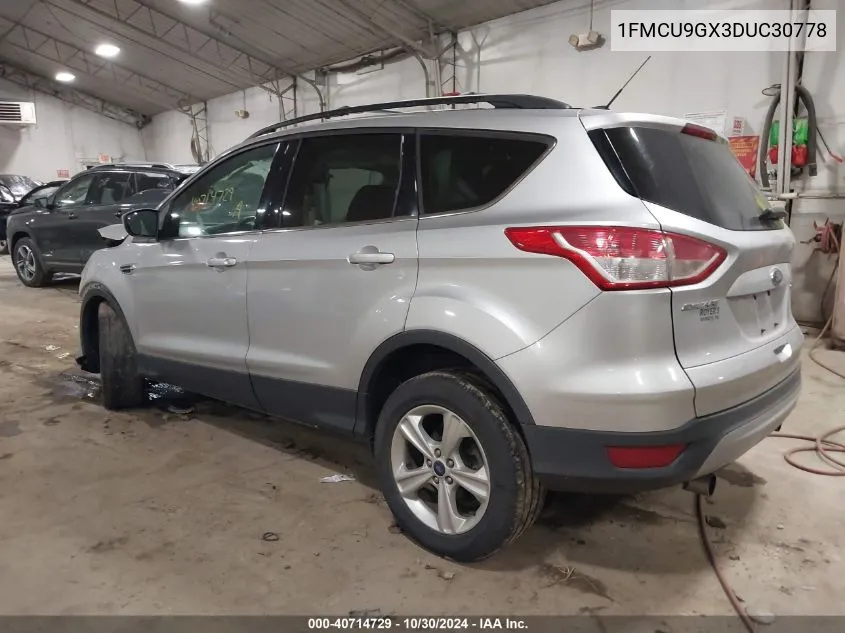 2013 Ford Escape Se VIN: 1FMCU9GX3DUC30778 Lot: 40714729