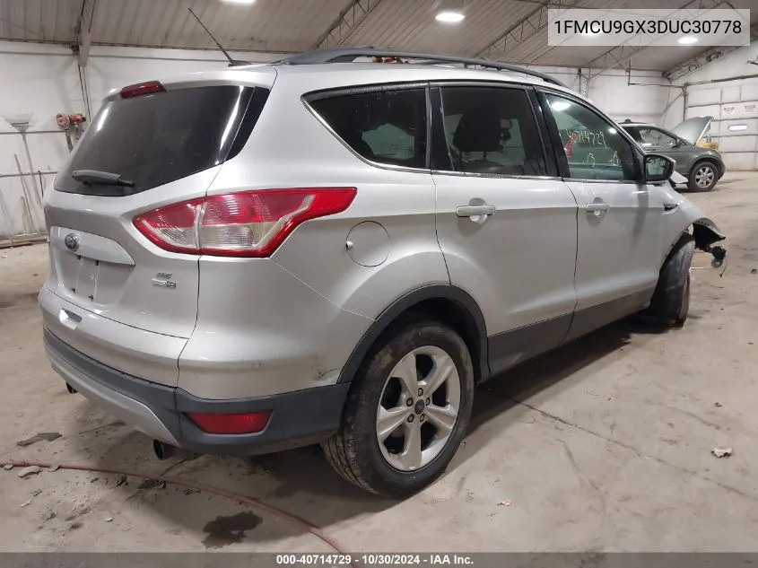 2013 Ford Escape Se VIN: 1FMCU9GX3DUC30778 Lot: 40714729