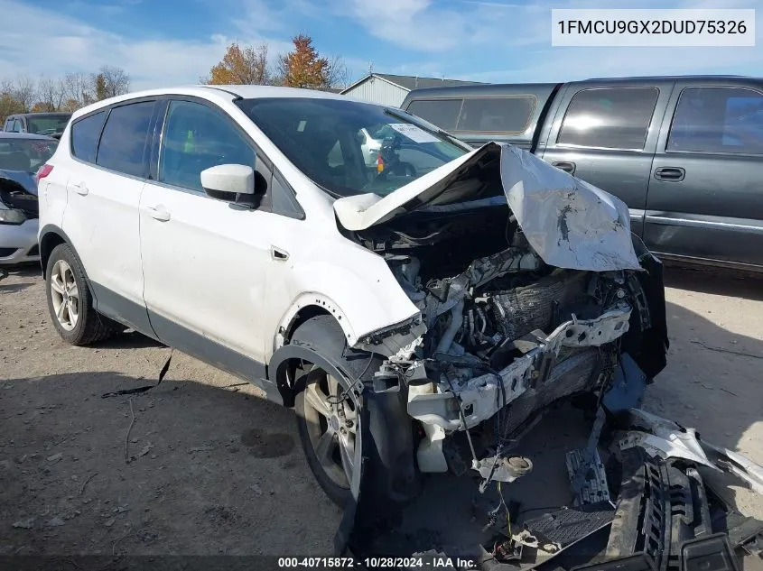 2013 Ford Escape Se VIN: 1FMCU9GX2DUD75326 Lot: 40715872