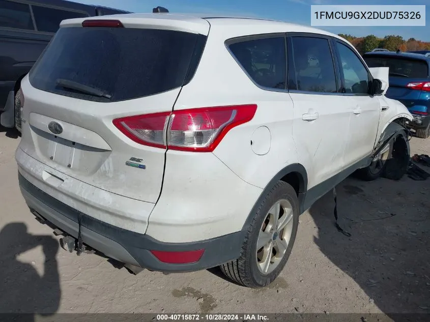 2013 Ford Escape Se VIN: 1FMCU9GX2DUD75326 Lot: 40715872