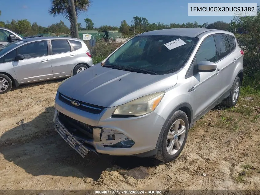 2013 Ford Escape Se VIN: 1FMCU0GX3DUC91382 Lot: 40719772