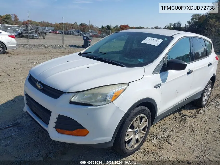 1FMCU0F7XDUD72738 2013 Ford Escape S