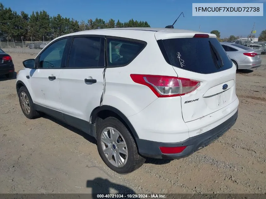 1FMCU0F7XDUD72738 2013 Ford Escape S