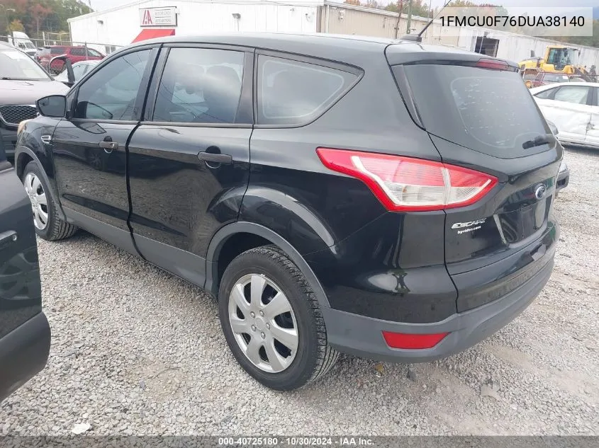 2013 Ford Escape S VIN: 1FMCU0F76DUA38140 Lot: 40725180