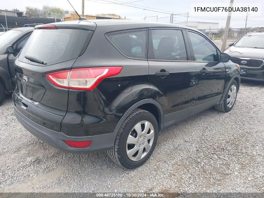 2013 Ford Escape S VIN: 1FMCU0F76DUA38140 Lot: 40725180