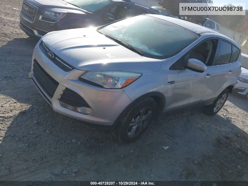 2013 Ford Escape Se VIN: 1FMCU0GX7DUC98738 Lot: 40728207