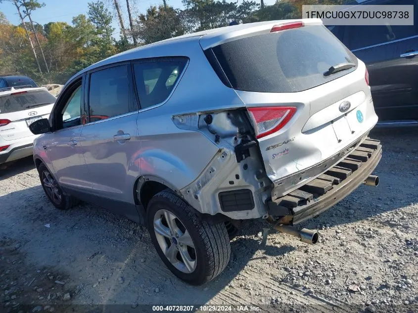 2013 Ford Escape Se VIN: 1FMCU0GX7DUC98738 Lot: 40728207