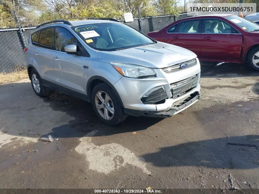 2013 Ford Escape Se VIN: 1FMCU0GX5DUB06751 Lot: 40728363