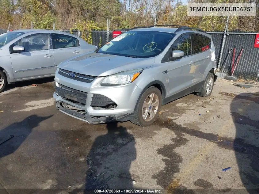 2013 Ford Escape Se VIN: 1FMCU0GX5DUB06751 Lot: 40728363