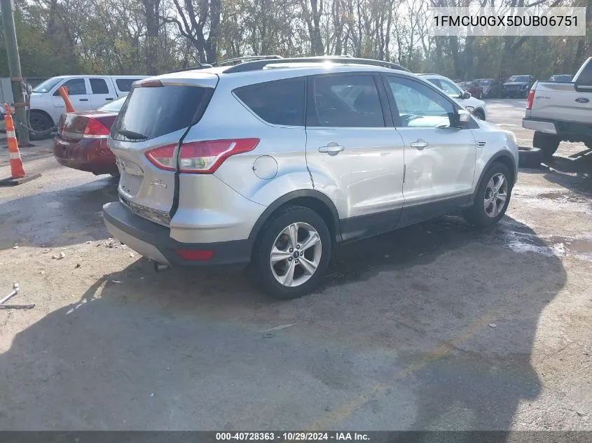 2013 Ford Escape Se VIN: 1FMCU0GX5DUB06751 Lot: 40728363