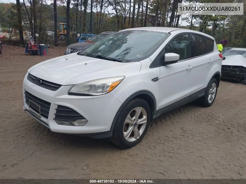 1FMCU0GXXDUA80261 2013 Ford Escape Se