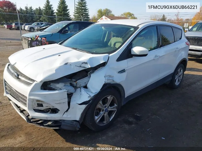 2013 Ford Escape Se VIN: 1FMCU9GX6DUB66221 Lot: 40731421