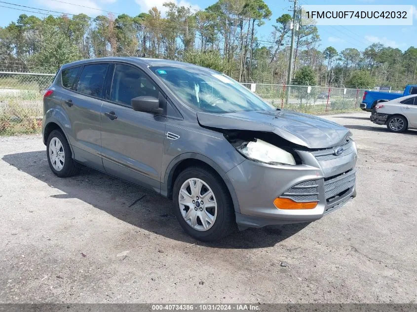 2013 Ford Escape S VIN: 1FMCU0F74DUC42032 Lot: 40734386