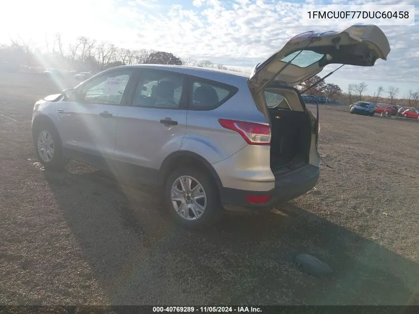 2013 Ford Escape S VIN: 1FMCU0F77DUC60458 Lot: 40769289