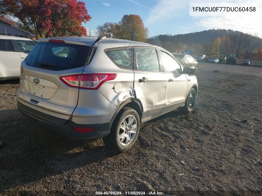 2013 Ford Escape S VIN: 1FMCU0F77DUC60458 Lot: 40769289