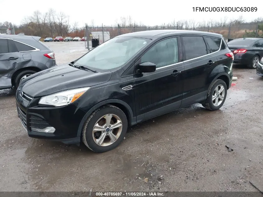 2013 Ford Escape Se VIN: 1FMCU0GX8DUC63089 Lot: 40785697