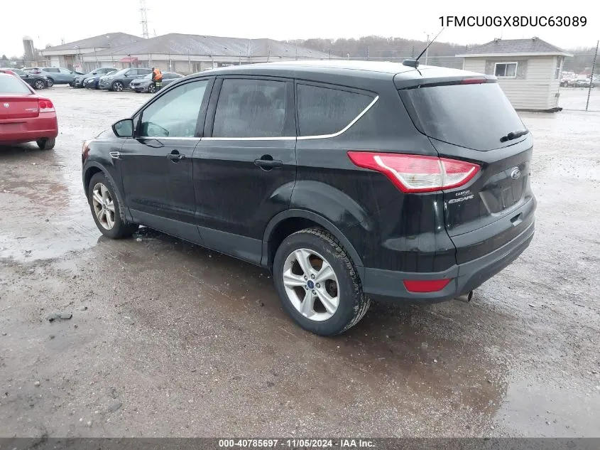 2013 Ford Escape Se VIN: 1FMCU0GX8DUC63089 Lot: 40785697