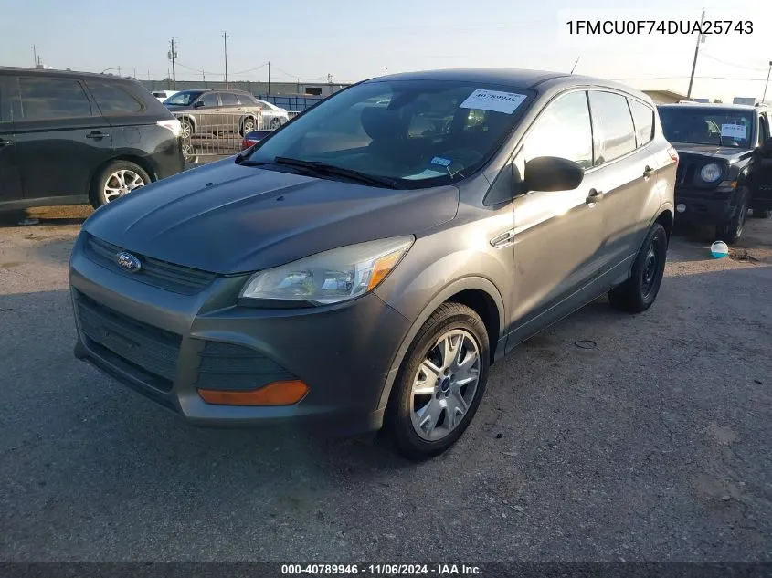 2013 Ford Escape S VIN: 1FMCU0F74DUA25743 Lot: 40789946