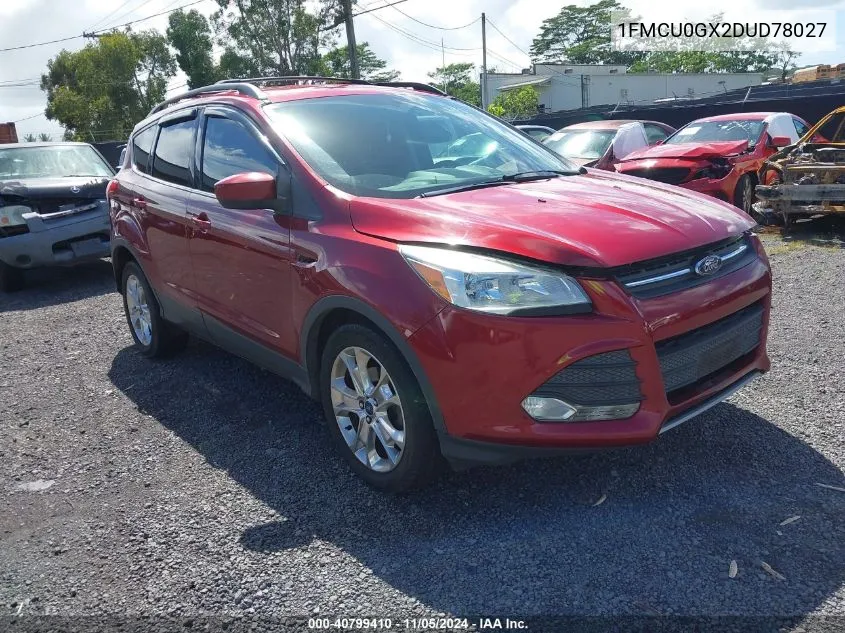 1FMCU0GX2DUD78027 2013 Ford Escape Se