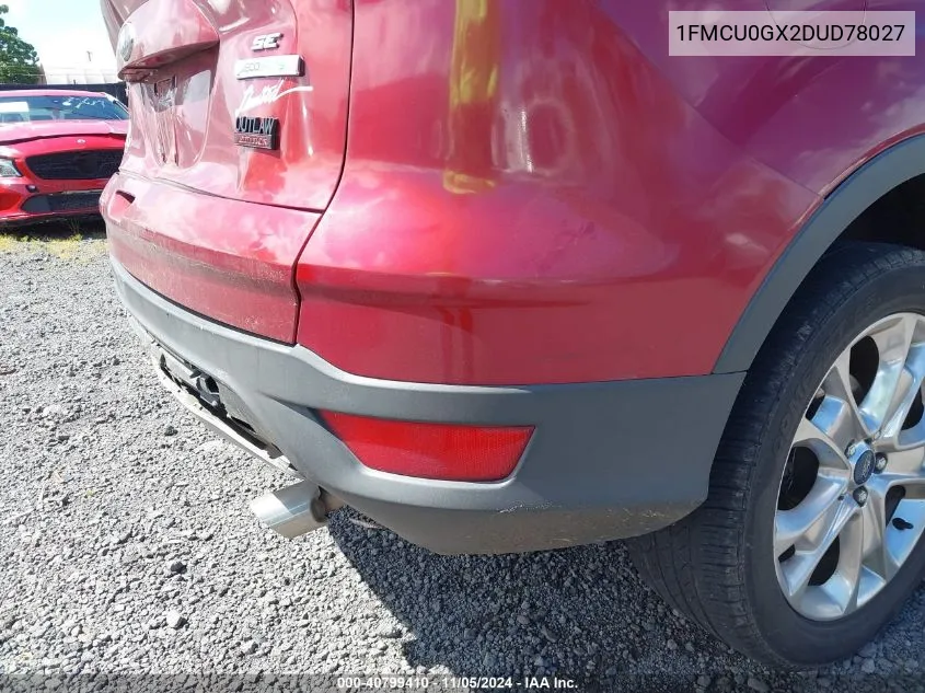 1FMCU0GX2DUD78027 2013 Ford Escape Se