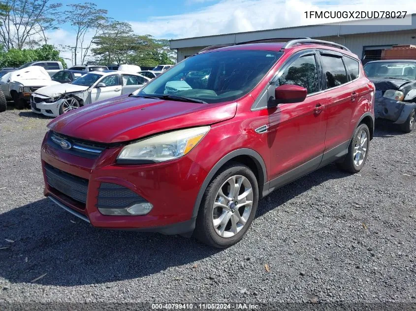 1FMCU0GX2DUD78027 2013 Ford Escape Se