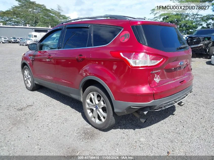 2013 Ford Escape Se VIN: 1FMCU0GX2DUD78027 Lot: 40799410