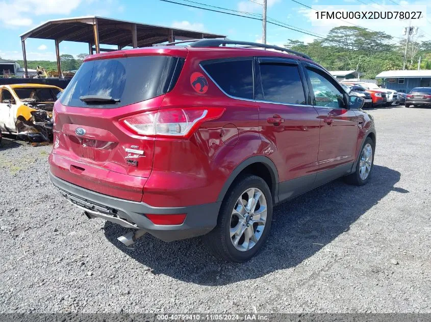 2013 Ford Escape Se VIN: 1FMCU0GX2DUD78027 Lot: 40799410