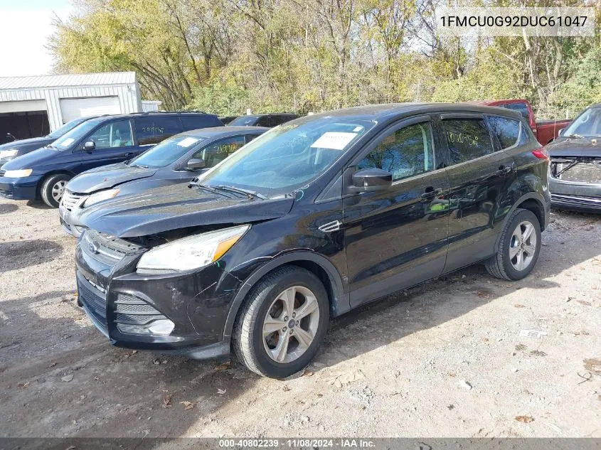 2013 Ford Escape Se VIN: 1FMCU0G92DUC61047 Lot: 40802239