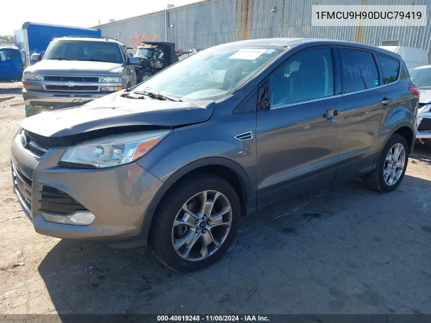 2013 Ford Escape Sel VIN: 1FMCU9H90DUC79419 Lot: 40819248