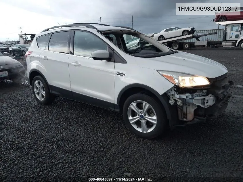 2013 Ford Escape Se VIN: 1FMCU9G93DUD12317 Lot: 40845897