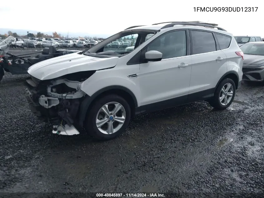 2013 Ford Escape Se VIN: 1FMCU9G93DUD12317 Lot: 40845897