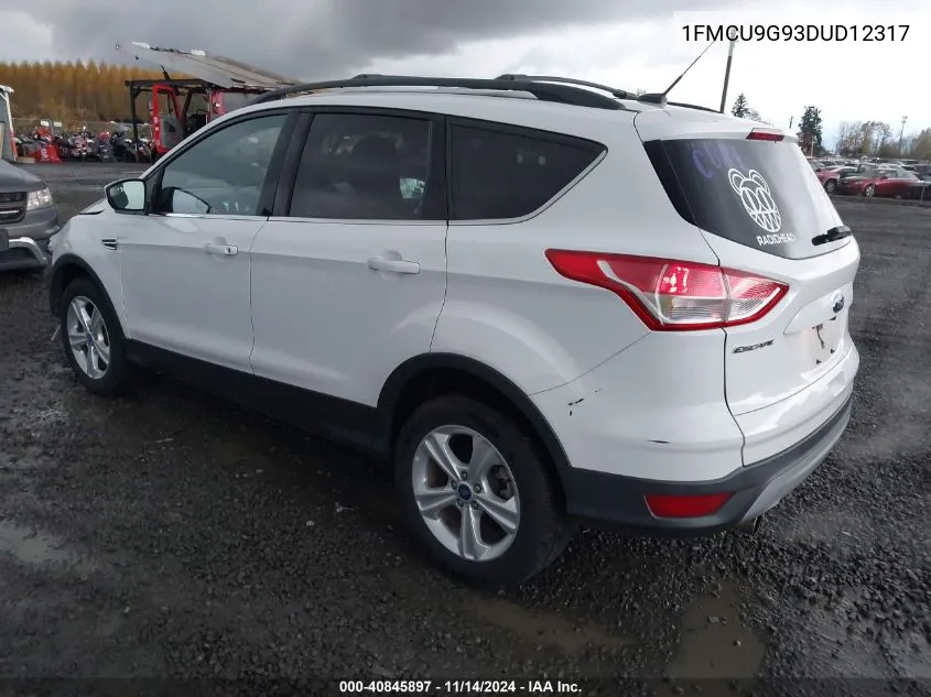 2013 Ford Escape Se VIN: 1FMCU9G93DUD12317 Lot: 40845897