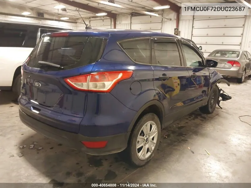 2013 Ford Escape S VIN: 1FMCU0F72DUC23687 Lot: 40854808