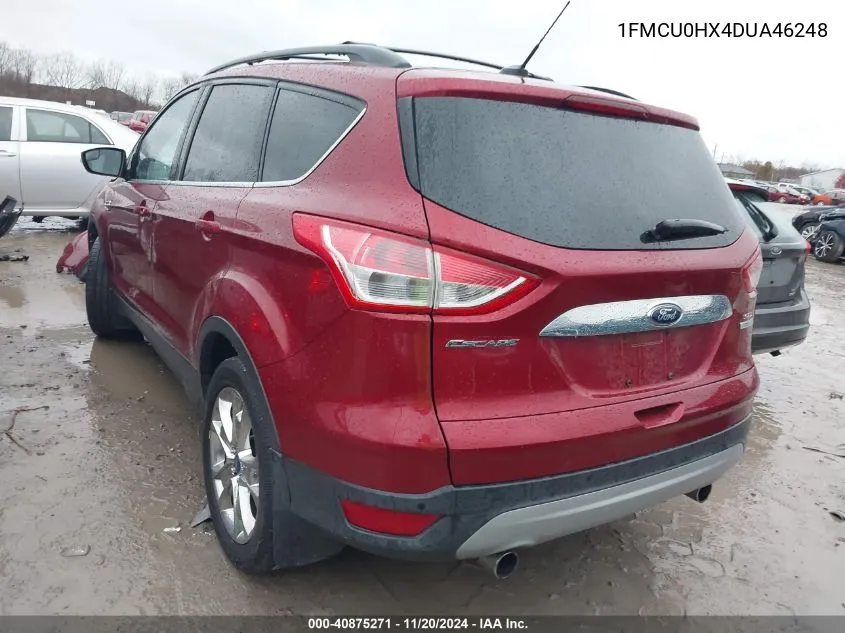 2013 Ford Escape Sel VIN: 1FMCU0HX4DUA46248 Lot: 40875271